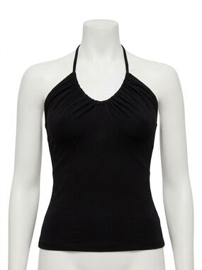 NEW FRENCH CONNECTION roy halter bodysuit in black